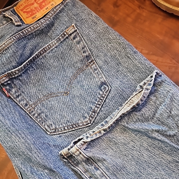 Levi'🔥s 501🔥 Blue Denim Jeans🔥LIKE NEW🔥 - Picture 3 of 6